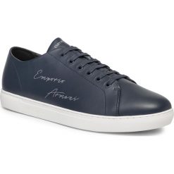 Sneakersy EMPORIO ARMANI - X4X261 XF332 00560 Total Eclipse. Niebieskie sneakersy męskie Emporio Armani, bez zapięcia. Za 719,00 zł.