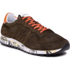 Sneakersy PREMIATA - Eric 4738 Green. Zielone sneakersy męskie Premiata, na co dzień, bez wzorów, ze skóry, eleganckie, bez zapięcia. Za 869,00 zł.