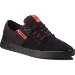 Sneakersy SUPRA - Stacks II 08183-012-M Black/Risk Red/Black. Czarne sneakersy męskie Supra, bez zapięcia. W wyprzedaży za 209,00 zł.