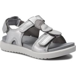 Sandały ECCO - Flora 70020201097 Silver Metallic. Szare sandały dziewczęce ecco, ze skóry. W wyprzedaży za 219,00 zł.