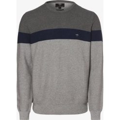 Fynch-Hatton - Sweter męski, szary. Szare swetry męskie Fynch-Hatton, xl, bez wzorów, z bawełny, z okrągłym kołnierzem, bez kaptura. Za 399,95 zł.