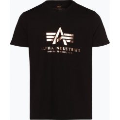 Alpha Industries - T-shirt męski, czarny. Czarne t-shirty męskie z nadrukiem Alpha Industries, m. Za 89,95 zł.