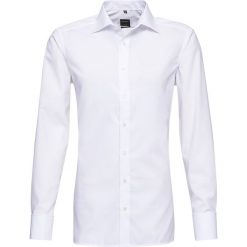 OLYMP Luxor modern Fit - Koszula męska niewymagająca prasowania z wywijanymi mankietami, czarny. Czarne koszule męskie OLYMP Luxor modern Fit, m, bez wzorów, z bawełny, bez kołnierzyka, bez rękawów. Za 249,95 zł.