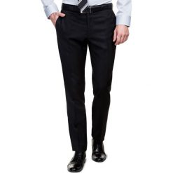 Spodnie LEONARDO GDCS900024. Czarne spodnie męskie Giacomo Conti, m, bez wzorów, z poliesteru, eleganckie. Za 399,00 zł.