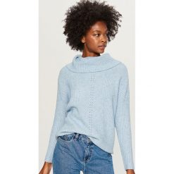Sweter z odkrytymi ramionami - Niebieski. Niebieskie bez kategorii Reserved, s. Za 99,99 zł.