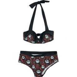 Stroje dwuczęściowe damskie: Miasteczko Halloween Skull & Roses Bikini czarny