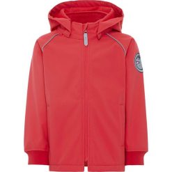 Kurtka softshellowa "Malta" w kolorze czerwonym. Czerwone kurtki niemowlęce marki name it girls, bez wzorów, bez kaptura. W wyprzedaży za 72,95 zł.