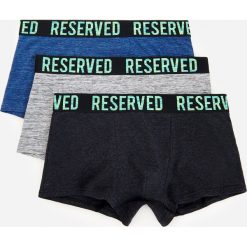 Melanżowe bokserki z bawełny 3 pack - Szary. Szare bokserki męskie Reserved, bez wzorów, z bawełny. Za 59,99 zł.