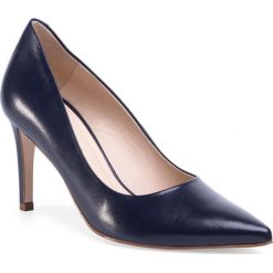 Szpilki SOLO FEMME - 75403-88-K18/000-04-00 Granat. Niebieskie półbuty damskie Solo Femme, bez wzorów, ze skóry, bez obcasa, na obcasie, bez zapięcia. Za 339,00 zł.