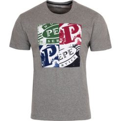 T-shirt Pepe Jeans. Szare t-shirty męskie xl, bez wzorów, z jeansu, bez kołnierzyka. Za 89,00 zł.