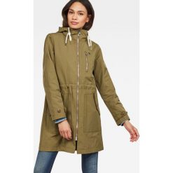 G-Star Raw - Parka. Zielone kurtki damskie marki G-Star RAW, s, bez wzorów, z bawełny, krótkie, bez kaptura. Za 899,90 zł.