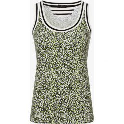 Marc Cain Sports - Top damski, zielony. Zielone topy damskie Marc Cain Sports, bez wzorów, bez kołnierzyka. Za 379,95 zł.