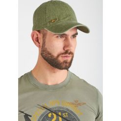 CZAPKA aeronautica militare. Zielone czapki męskie Aeronautica Militare, z haftami, z bawełny. Za 189,00 zł.