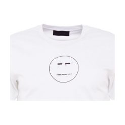 Diesel Black Gold FACE Tshirt z nadrukiem white. Białe t-shirty męskie marki Diesel Black Gold, xl, z nadrukiem, z bawełny. Za 509,00 zł.