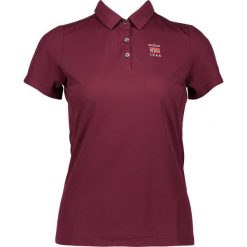 Sportowa koszulka polo "Tina" w kolorze ciemnoczerwonym. Czerwone koszulki damskie polo Odlo Women, xs, bez wzorów, ze skóry, polo, bez rękawów, bez kaptura. W wyprzedaży za 119,95 zł.