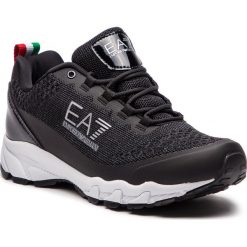 Półbuty EA7 EMPORIO ARMANI - X8X025 XK045 00002 Black. Czarne półbuty męskie marki EA7 Emporio Armani, na co dzień, ze skóry ekologicznej. W wyprzedaży za 679,00 zł.