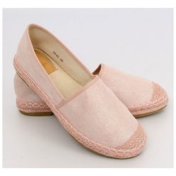Espadryle zamszowe różowe DABRIL. Różowe espadryle damskie FunKee.pl, bez wzorów, ze lnu, bez obcasa, na płaskiej podeszwie. Za 84,99 zł.