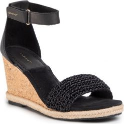 Espadryle GANT - Pelicanbay 20569461 Black G00. Czarne espadryle damskie GANT, bez wzorów, ze skóry, bez obcasa, na obcasie. W wyprzedaży za 349,00 zł.