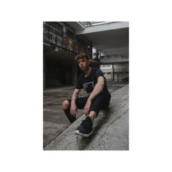 T-shirt Harptone / Męski. Czarne t-shirty męskie marki Harp Team, m, z nadrukiem, z materiału, bez kołnierzyka. Za 69,00 zł.