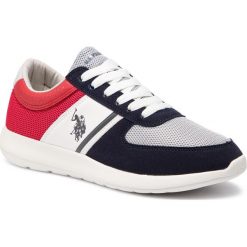 Sneakersy U.S. POLO ASSN. - Dillier FAREL4027S9/MY1 Navy/Red. Czerwone sneakersy męskie U.S. Polo Assn., na co dzień, bez wzorów, ze skóry ekologicznej, klasyczne, bez zapięcia. W wyprzedaży za 179,00 zł.