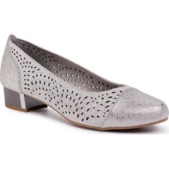 Półbuty JANA - 8-22291-24 Grey/Silver 212. Szare półbuty damskie Jana, na co dzień, bez wzorów, ze skóry, bez obcasa, na płaskiej podeszwie, bez zapięcia. Za 249,00 zł.