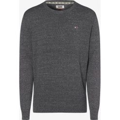 Tommy Jeans - Sweter męski, niebieski. Niebieskie swetry męskie Tommy Jeans, s, z haftami, z bawełny, bez kołnierzyka, bez kaptura. Za 399,95 zł.