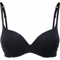 Biustonosze bardotka: DIM INVISIFIT Biustonosz pushup black