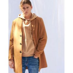 Klasyczny płaszcz jednorzędowy - Beżowy. Brązowe płaszcze męskie Sinsay, s, bez wzorów, klasyczne, bez kaptura. Za 159,99 zł.