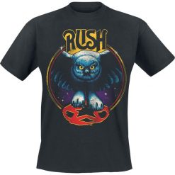Rush Owl Star T-Shirt czarny. Czarne koszulki męskie Rush, l, z nadrukiem, retro, z okrągłym kołnierzem. Za 74,90 zł.