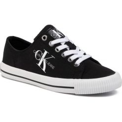 Tenisówki CALVIN KLEIN JEANS - Diamante B4R0896 Black. Czarne półbuty damskie Calvin Klein Jeans, bez wzorów, z jeansu, bez zapięcia. Za 379,00 zł.