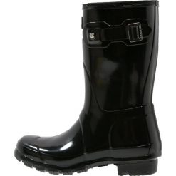 Buty zimowe damskie: Hunter ORIGINAL SHORT GLOSS Kalosze black
