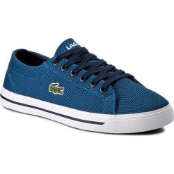 Tenisówki LACOSTE - Marcel 217 1 CAJ 7-33CAJ1022DT7 Dk Trqs/Nvy. Niebieskie trampki dziewczęce Lacoste, bez wzorów, z gumy, na sznurówki. W wyprzedaży za 199,00 zł.