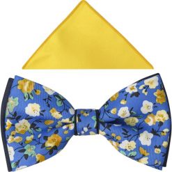 Niebieska mucha w kwiaty A330. Niebieskie muszki męskie Adam Collection - Krawaty i dodatki, na co dzień, w kwiaty, z tkaniny, eleganckie. W wyprzedaży za 49,50 zł.