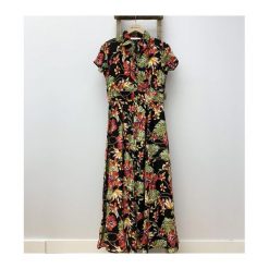 Koszulowa sukienka. Szare sukienki damskie Promod, na lato, s, bez wzorów, eleganckie, z koszulowym kołnierzykiem, bez rękawów, długie, maxi, koszulowe. Za 249,90 zł.
