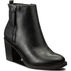Botki JENNY FAIRY - LS4255-01 Czarny. Czarne buty zimowe damskie Jenny Fairy, z materiału, na obcasie. Za 119,99 zł.