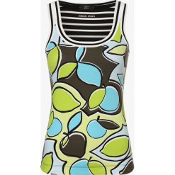 Marc Cain Sports - Top damski, zielony. Zielone topy damskie Marc Cain Sports, bez wzorów, bez kołnierzyka. Za 379,95 zł.