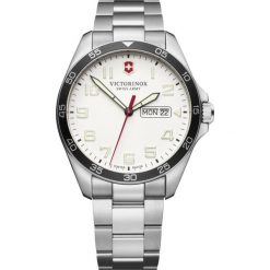 ZEGAREK VICTORINOX SWISS ARMY Fieldforce 241850. Szare zegarki męskie Victorinox, srebrne. Za 1630,00 zł.
