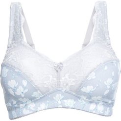 Biustonosz minimizer bez fiszbinów bonprix szary z nadrukiem. Szare biustonosze bonprix, z nadrukiem, z koronki. Za 54,99 zł.