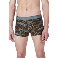 Bokserki w kolorze niebiesko-brązowym. Pomarańczowe bokserki męskie Skiny Women & Men, z nadrukiem. W wyprzedaży za 34,95 zł.