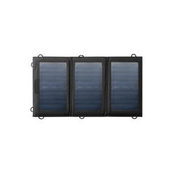 Panel Słoneczny Trek 500 - 15 W. Czarne plecaki męskie FORCLAZ, bez wzorów, z tkaniny. Za 259,99 zł.