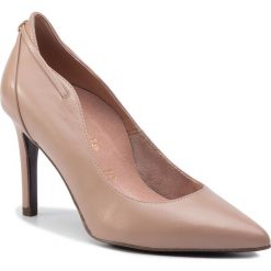 Szpilki TAMARIS - 1-22401-23 Nude 251. Różowe półbuty damskie Tamaris, bez wzorów, ze skóry, bez obcasa, na obcasie, bez zapięcia. Za 319,00 zł.