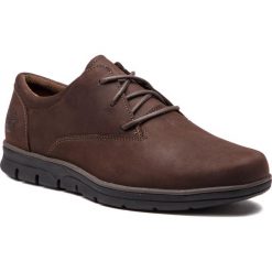 Półbuty TIMBERLAND - Ekbradst Pto TB05423A2421 Dark Brown. Brązowe derby męskie Timberland, z materiału. W wyprzedaży za 429,00 zł.