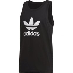 Adidas Originals Trefoil Podkoszulek Czarny. Czarne podkoszulki męskie s, z nadrukiem, z bawełny. Za 85,95 zł.