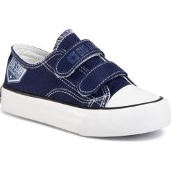 Trampki BIG STAR - FF374064 Navy. Niebieskie trampki chłopięce BIG STAR, bez wzorów, z gumy, retro, na rzepy. Za 119,00 zł.