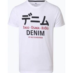 Nils Sundström - T-shirt męski, biały. Białe t-shirty męskie xl, z nadrukiem, z dżerseju. Za 29,95 zł.