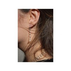 Earrings Spinel Metalizowany srebro. Czarne kolczyki damskie Brazi druse jewelry, z spinelem, srebrne, na sztyftcie. Za 160,00 zł.