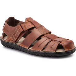Sandały GEOX - U Rufus A U72V4A 08522 C6003 Browncotto. Pomarańczowe klapki męskie Geox, bez wzorów, ze skóry. W wyprzedaży za 299,00 zł.