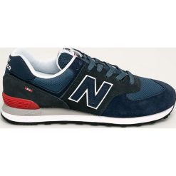 New Balance - Buty ML574EAE. Niebieskie sneakersy męskie New Balance, bez zapięcia. W wyprzedaży za 299,90 zł.
