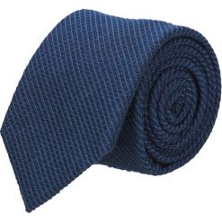 Krawaty męskie: krawat cotton granatowy classic 203