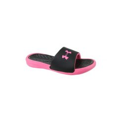 Klapki Under Armour UA W Debut Fix SL 3000063-001. Czarne klapki damskie Under Armour. Za 109,99 zł.
